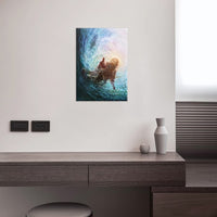 1 x RAW Customer Returns ZHONGYUTONG Jesus Canvas Art Print The Hand of God Wall Pictures Christ Religion Paintings Modern Wall Decoration for Home Living Room Bedroom 40x60cm, Framed  - RRP €37.0