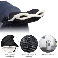 11 x Brand New Stroller Gloves, Stroller Hand Warmer Gloves, Stroller Gloves Hand Warmer for Stroller, Waterproof Winter Stroller Gloves, Universal Warm Antifreeze Winter Stroller Gloves, Black - RRP €264.0