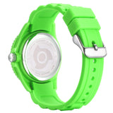 1 x RAW Customer Returns Alienwork Kids Learning Watch Children s Watch Boys Girls Green Silicone Strap Multi-Colored Children s Watch Waterproof 5 ATM Time Learning - RRP €23.98