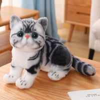 1 x RAW Customer Returns Herbests Cuddly Toys Plush Toy Cat, 26CM Lifelike Cat Plush Toy Cute Animal Plush Stuffed Toys Pet Toy Christmas Birthday Gift for Children Girls Boys Women - RRP €19.14