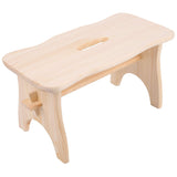 1 x RAW Customer Returns Creative Deco footstool wooden stool 38 x 19 x 21 cm step stool flower stool toilet stool wooden bench stool children s high footstool footrest chair pinewood - RRP €21.0