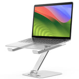 2 x RAW Customer Returns OMOTON Laptop stand height adjustable, ergonomic foldable notebook stand, laptop holder made of aluminum for laptops such as MacBook Pro Air, Samsung, Huawei, Lenovo, Dell 11-16 inches , silver - RRP €49.12