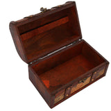 1 x RAW Customer Returns Vintage Jewelry Box Wooden Box Jewelry Storage Case Handmade Treasure Chest 2  - RRP €20.4