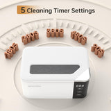 1 x RAW Customer Returns Ultrasonic cleaning device, ultrasonic cleaner for glasses, jewelry, watches, dentures, glasses cleaning device with powerful cleaning with 47 kHz and 5 modes, 600 ml - RRP €52.76