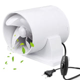 1 x RAW Customer Returns Moonjor Axial Fan 100mm, IP45 120 m h Duct Fan for Hydroponics, Toilets, Grow Tents, Bathroom, Kitchen On Off Switch  - RRP €32.99