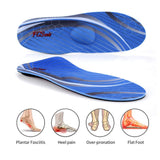 1 x RAW Customer Returns PCSsole Orthopedic Insoles for Work Shoes, Casual, Sports, Comfort for Men and Women Shoe Inserts for Flat Feet, Plantar Fasciitis, Heel Spurs, Foot Pain. Blue, EU41-42. - RRP €21.99