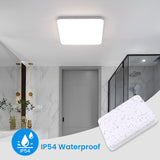 1 x RAW Customer Returns Toolight LED ceiling light 32W 3600LM, square ceiling lamp 4500K, IP54 modern bathroom lamp, ceiling lighting white for bathroom, hallway, kitchen, bedroom, balcony, ultra thin, 25 H3cm - RRP €21.01