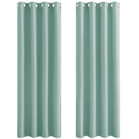 1 x RAW Customer Returns PONY DANCE Curtains Living Room Thermal Curtain with Eyelets Set of 2 H 300 x W 140 cm Blackout Curtain Eyelets Extra Long Curtains and Drapes Green Opaque Summer Green - RRP €51.38