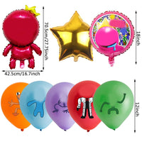 1 x Brand New Babioms Rainbow Friend Birthday Balloons Rainbow Friend Birthday Decoration Set Birthday Banner, Cake Decoration, Rainbow Friend Party Accessories, Boy Girl Birthday Party - RRP €14.51