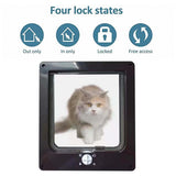 1 x RAW Customer Returns Moaobooh cat flap, 4-way twist lock pet door for small dogs and cats - RRP €22.99