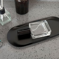 21 x Brand New Serving tray small decorative tray black 23 x 9.5 cm cosmetic organizer buffet plate for jewelry cosmetics candles, dessert, food tray black serving tray, stainless steel serving trays - RRP €169.05