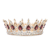 1 x RAW Customer Returns Bewinner Wedding Queen Crown, Vintage Rhinestone Bridal Handmade Tiara Prom Jewelry for Bride Bridesmaid Photo Props, Rose Gold Excellent - RRP €20.23