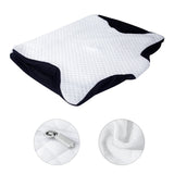 1 x RAW Customer Returns HOMCA Washable Replacement Cushion Cover, Memory Foam Pillowcase, White - RRP €18.54