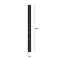 1 x RAW Customer Returns Architectural Ruler, Aluminum Triangular, Metric Scales 1 20, 1 25, 1 50, 1 75, 1 100, 1 125, Standard, 30.5 cm Long, for Architects, Students, Draftsmen and Engineers, Black - RRP €11.86