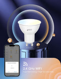 1 x RAW Customer Returns Aigostar Alexa light bulb GU10 SL2 Smart lamp 6W WLAN lamp LED 2700-6500K dimmable, app control compatible with Alexa Google Home, no hub required, 4 pieces. - RRP €31.25