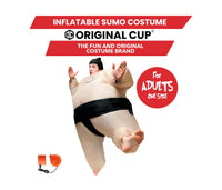 1 x RAW Customer Returns AirSuit Inflatable Sumo Costume Unusual inflatable costume Premium quality Adult size Polyester Comfortable to wear Resistant With inflation system OriginalCup  - RRP €36.38