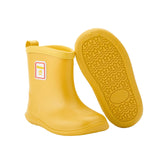 1 x RAW Customer Returns Weishuo Unisex Children s Rain Boots Waterproof Rain Rubber Boot Baby Girls, Manufacturer Size 14, 22 23 EU, Yellow - RRP €22.99