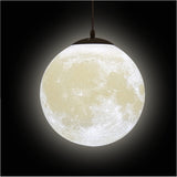 1 x RAW Customer Returns KRUIHAN 3D Printing Moon Pendant Lights Ceiling, Creative Universe Planet Moon Ceiling Light, Night Lamp, Moon Lamp Ceiling, Ceiling Lamp Moon for Restaurant Bar Living Room Children s Room Bedroom, 30cm - RRP €117.97