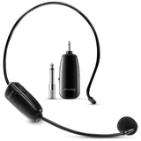 1 x RAW Customer Returns Bietrun UHF 2 in 1 Professional Wireless Microphone Wireless Headset or Handheld Microphone, Transmission 50 meters, 3.5 and 6.35 mm, for Voice Amplifier, Presentation, Teaching, Lessons etc - RRP €28.51