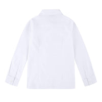 1 x RAW Customer Returns Bienzoe Girls School Long Sleeve White Blouse L - RRP €23.74