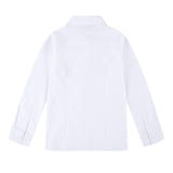 1 x RAW Customer Returns BIENZOE Girls School Uniform Long Sleeves White Blouse XL - RRP €22.46