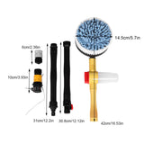 1 x RAW Customer Returns Car Wash Brush, High Pressure Rotating Car Wash Brush, Washing Sponge Tool, Non-Slip Grip, for Car Washing, Washing Wall, Window Washing - RRP €42.18