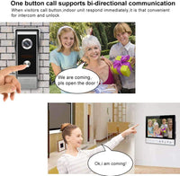 1 x RAW Customer Returns WOLILIWO video doorbell wired with camera, video door intercom with door opener, monitor 9 inch intercom intercom system for family house office apartment, night vision, 25 ringtones - RRP €24.0