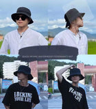 26 x Brand New Shengyuantong Foldable Fisherman Hat, Simple Fisherman Hat with Fashion Letter Embroidery, Suitable for Outdoor, Hiking, Sun Hat, Unisex. Black B  - RRP €717.6