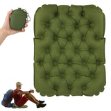 1 x RAW Customer Returns EXLECO Inflatable Seat Cushion Outdoor Camping Seat Pad Foldable Floor Cushion Children Seat Pad Waterproof Seat Mat Weatherproof Ultralight Travel Seat Cushion for Hiking On the Go Floor Fishing Green - RRP €20.06