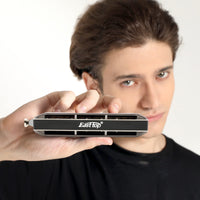 1 x RAW Customer Returns East Top Chromatic Harmonica Key of C 12-Hole 48 Tones Professional Harmonica for Professional Players, Beginners, Students, Adults, as a Best Gift - RRP €47.59