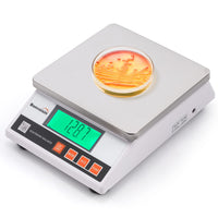 1 x RAW Customer Returns Bonvoisin 0.1g High Precision Electronic Digital Scale Industrial Scale with Counting and Tare Function Ideal for Lab, Jewelry, Industrial - CE Certified 10Kg, 0.1g  - RRP €109.88