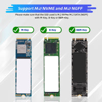 1 x RAW Customer Returns ELUTENG M.2 NVME NGFF SSD to USB 3.1 Gen2 Adapter Card 10Gbps, USB to PCIE NVME SATA SSD Hard Drive Adapter Converter Card UASP for B Key M Key B M Key 2280 2260 2242 2230 SSD - RRP €20.64