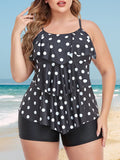 2 x Brand New Summer Mae Women s Tankini Large Sizes Flounces Swimsuit with Swim Shorts Plus Size Swimwear Dark Blue 3XL - RRP €40.8