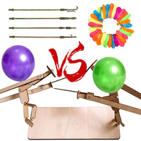 13 x Brand New RIRIDAMAI Balloon Fencing, Balloon Bamboo Man Battle, Bamboo Man Fight Game, Handmade Wooden Fencing Puppets, with 30 Balloons, for Parties, Fencing Game Balloon, Family Games Thickened Version  - RRP €78.52