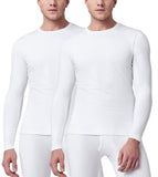 1 x RAW Customer Returns LAPASA Men s Inner Fleece Thermal Undershirt, Thermal Underwear Top, Functional Underwear Warm M09, White 2 Pack Tops , L - RRP €23.9