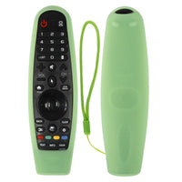 1 x RAW Customer Returns YiBiChin Silicone Protective Case for LG Magic Remote AN-MR19BA AN-MR18BA AN-MR600 MR650 AN-MR20GA AKB75855501, Washable Skin-Friendly Shockproof Remote Control Cover Glow in the Dark, Green  - RRP €21.6