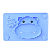 4 x Brand New ORTAVA Plate With Suction Cup, Plate With Suction Cup Children, Baby Plate With Suction Cup, Children s Plate With Suction Cup, Children s Plate, Plate Suction Cup Baby, Baby Plate, Suction Cup Plate Baby Blue  - RRP €31.52