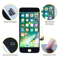 1 x RAW Customer Returns bokman display repair kit compatible with black iPhone 7 incl. glass, retina LCD, touchscreen , matching professional tool set included - RRP €20.16