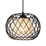 1 x RAW Customer Returns WOWEWA LED Retro Vintage Industrial Hanging Lamp Modern Pendant Light Black Metal Ceiling Light E27, Living Room for Indoor, Restaurant, Cafe, Bar, Kitchen, Children s Room - RRP €32.68