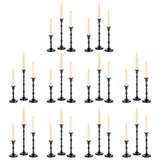 1 x Brand New Nuptio Black Candle Holders Tall Matte Candle Holders Bulk Tapered Candle Holders 10 Sets 30 Pieces Metal Decorative Candlestick Centerpiece for Party Fireplace Mantle Halloween Home Decor - RRP €20.4