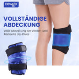 1 x RAW Customer Returns NEWGO XXL Large Cooling Cuff Knee Cooling Bandage, Fully Wrapped Knee Ice Pack with 4 Velcro Fasteners, Reusable Gel Cold Pack Knee Wrap Around the Entire Knee for Knee Replacement Surgery - RRP €29.03