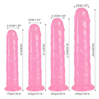 1 x Brand New Realistic dildo, lifelike giant penis made of liquid silicone with strong suction cup for hands-free play, dildo tail with curved shaft and balls for vaginal G-spot pink, 7.5 inches  - RRP €25.2