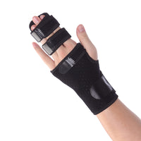 1 x RAW Customer Returns FITTOO Fully Adjustable Wrist Finger Splint, 2 3 Finger Support with Aluminum Splint, for Pain ReliefArthritis, Tendonitis, Trigger Finger - RRP €18.65