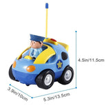 1 x RAW Customer Returns Pup Go Kids Remote Control Cartoon Police Car - Radio Control Racing Car Toy with Music and Light, The First Remote Control Car from 2 Years, Birthday Gift for Children over 2 3 Years - RRP €22.33