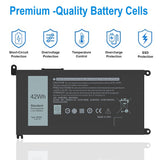 1 x RAW Customer Returns YRDD6 Laptop Battery Compatible with Dell Latitude 3310 2-in-1 Series Replacement for Inspiron 3493 5480 7586 Series Vostro 3491 5481 Series Ultrabook Notebook 1VX1H 01VX1H VM732 - RRP €39.98