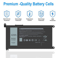 1 x RAW Customer Returns YRDD6 Laptop Battery Compatible with Dell Latitude 3310 2-in-1 Series Replacement for Inspiron 3493 5480 7586 Series Vostro 3491 5481 Series Ultrabook Notebook 1VX1H 01VX1H VM732 - RRP €39.99