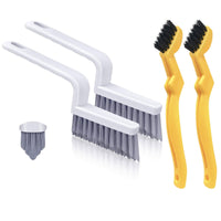 1 x Brand New WENSTIER 4 pieces stiff bristle grout brush bathroom tiles, V-shaped grout cleaner brush, grout brushes, grout brush, grout cleaning brush, small cleaning brush model A  - RRP €10.07