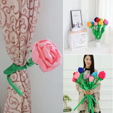 3 x Brand New DongAi 7PCS Plush Rose Flower, 12.5inch Bendable Stems Plush Bouquet Toy Soft Rose Flower, Graduation Mother s Day Girlfriend Wife Gift Multi-Color  - RRP €61.2