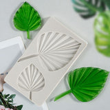 1 x RAW Customer Returns Neikafan 3pcs Silicone Mold Leaves Fondant Cutter 3D Monstera Shapes Cookie Cutters Leaf Fondant Self for DIY Craft Bread Chocolate Sugar Flipping Jelly Soap Cake Decoration - RRP €13.87