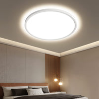 1 x RAW Customer Returns OTREN LED ceiling light flat 36W, 4000K neutral white round bathroom lamp, 3240LM ceiling light panel for bathroom bedroom hallway kitchen living room balcony, 30CM, IP44 - RRP €25.99